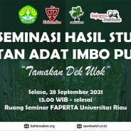 Bahtera alam dan Sawit Watch Taja Diseminasi Studi Hutan Adat Imbo Putui