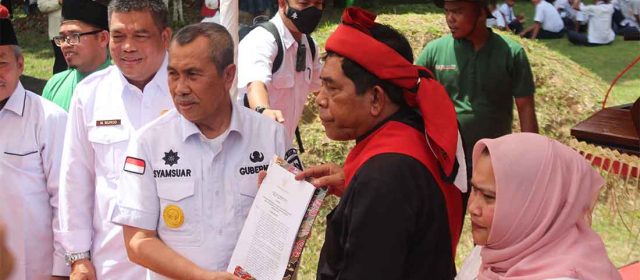 Lintas Kabupaten, Pertama di Indonesia, Terwujud Pengakuan Hutan Adat Sakai Bathin Sobanga